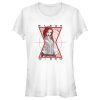 Junior’s Marvel Black Widow Hourglass Target T-Shirt