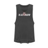 Junior’s Marvel Black Widow Movie Logo Festival Muscle Tee