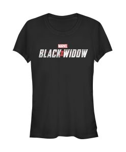 Junior’s Marvel Black Widow Movie Logo T-Shirt