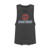 Junior’s Marvel Black Widow Neon Hourglass Festival Muscle Tee
