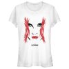 Junior’s Marvel Black Widow Painted 80’s Face T-Shirt