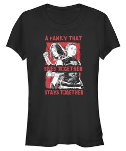 Junior’s Marvel Black Widow Spy Family T-Shirt