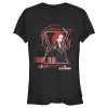 Junior’s Marvel Black Widow Stealth Barcode T-Shirt