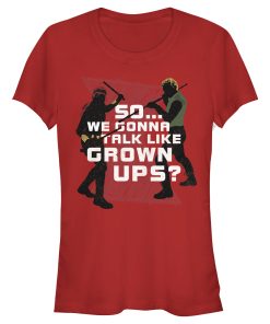 Junior’s Marvel Black Widow Talk Like Grownups T-Shirt