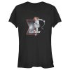 Junior’s Marvel Black Widow Vintage Pose T-Shirt