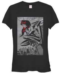 Junior’s Marvel Black Widow Wait for Prey T-Shirt