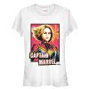 Junior’s Marvel Captain Marvel Artistic Portrait T-Shirt