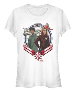Junior’s Marvel Captain Marvel Best Friends T-Shirt