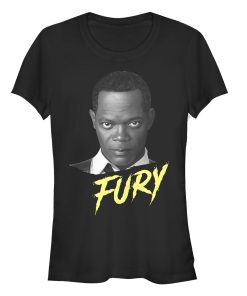 Junior’s Marvel Captain Marvel Fury Streak T-Shirt