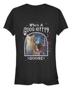 Junior’s Marvel Captain Marvel Good Goose Cat T-Shirt