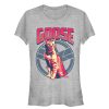 Junior’s Marvel Captain Marvel Goose Cat Badge T-Shirt