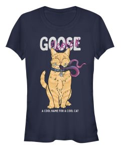 Junior’s Marvel Captain Marvel Goose Flerken Cartoon T-Shirt