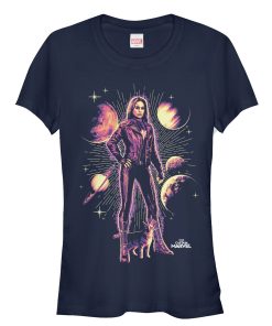 Junior’s Marvel Captain Marvel Goose Partners T-Shirt