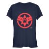 Junior’s Marvel Captain Marvel Goose Paw Star Symbol T-Shirt