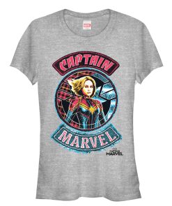 Junior’s Marvel Captain Marvel Hero Patch T-Shirt