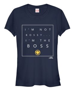 Junior’s Marvel Captain Marvel I’m the Boss T-Shirt