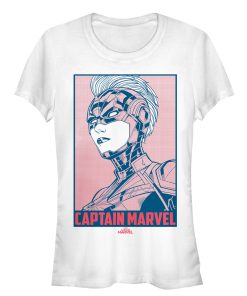 Junior’s Marvel Captain Marvel Kree Poster T-Shirt