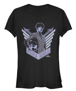 Junior’s Marvel Captain Marvel Maria Portrait T-Shirt