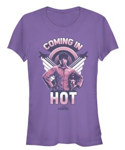 Junior’s Marvel Captain Marvel Maria Wings T-Shirt