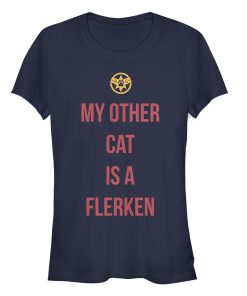 Junior’s Marvel Captain Marvel My Other Cat is a Flerken T-Shirt