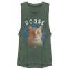 Junior’s Marvel Captain Marvel Planet Goose Cat Festival Muscle Tee