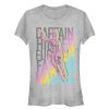 Junior’s Marvel Captain Marvel Rainbow Mantra T-Shirt