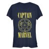 Junior’s Marvel Captain Marvel Stained Star Symbol T-Shirt
