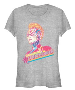 Junior’s Marvel Captain Marvel Star Power Hero T-Shirt