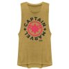 Junior’s Marvel Captain Marvel Star Symbol Circle Festival Muscle Tee