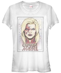 Junior’s Marvel Captain Portrait T-Shirt