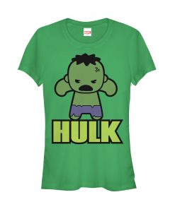 Junior’s Marvel Cartoon Kawaii Hulk T-Shirt