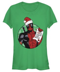 Junior’s Marvel Christmas Deadpool Mom is Heroic T-Shirt