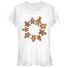 Junior’s Marvel Christmas Gingerbread Cookie Circle T-Shirt