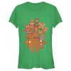 Junior’s Marvel Christmas Gingerbread Cookie Heroes T-Shirt