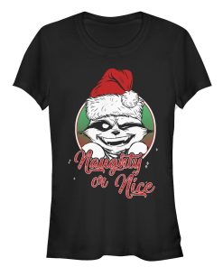 Junior’s Marvel Christmas Guardians of the Galaxy Naughty Rocket T-Shirt