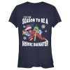 Junior’s Marvel Christmas Spider-Woman Heroic Daughter T-Shirt