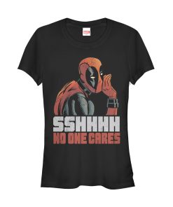 Junior’s Marvel Deadpool No One Cares T-Shirt