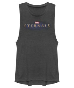 Junior’s Marvel Eternals Movie Logo Festival Muscle Tee