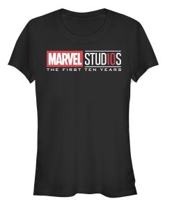 Junior’s Marvel First 10 Years Logo T-Shirt