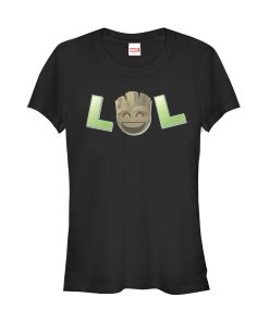 Junior’s Marvel Guardians of the Galaxy Groot LOL Emoji T-Shirt