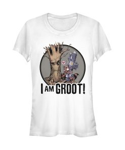 Junior’s Marvel Guardians of the Galaxy Groot Love T-Shirt