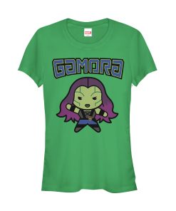 Junior’s Marvel Guardians of the Galaxy Kawaii Gamora T-Shirt