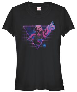 Junior’s Marvel Guardians of the Galaxy Rocket Triangle T-Shirt