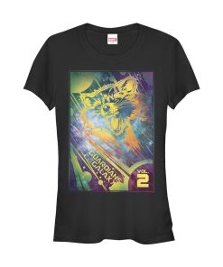 Junior’s Marvel Guardians of the Galaxy Vol. 2 Rocket Space T-Shirt