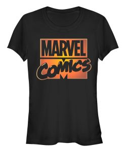 Junior’s Marvel Halloween Comics Logo Glow T-Shirt