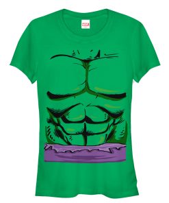 Junior’s Marvel Halloween Hulk Classic Costume T-Shirt
