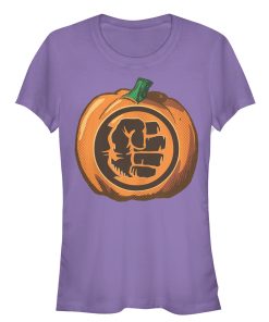 Junior’s Marvel Halloween Hulk Fist Pumpkin T-Shirt