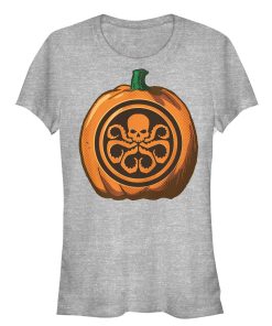 Junior’s Marvel Halloween Hydra Pumpkin T-Shirt