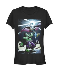 Junior’s Marvel Hulk Battles Thor Scene T-Shirt