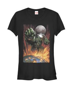Junior’s Marvel Hulk Earth Shatter T-Shirt